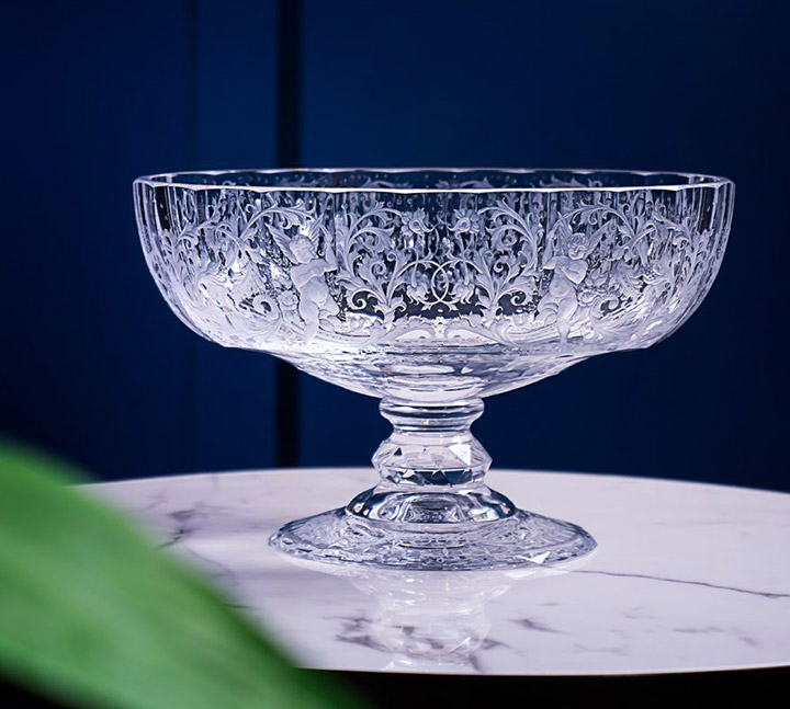 A Unique baroque engraved bowl Belvedere A Unique baroque engraved bowl Belvedere