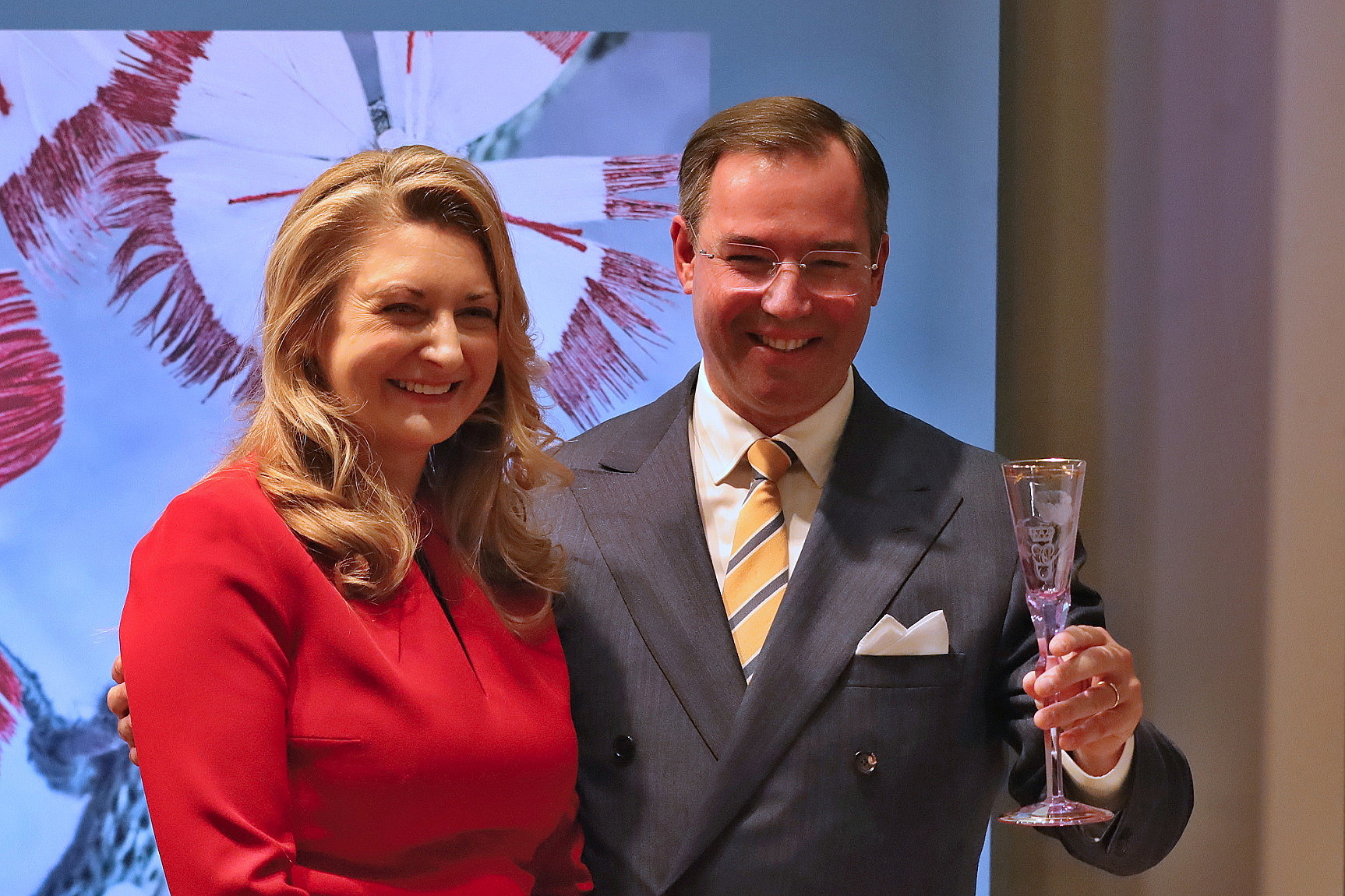 The Grand Ducal Couple of Luxembourg Receive a Gift from Moser at