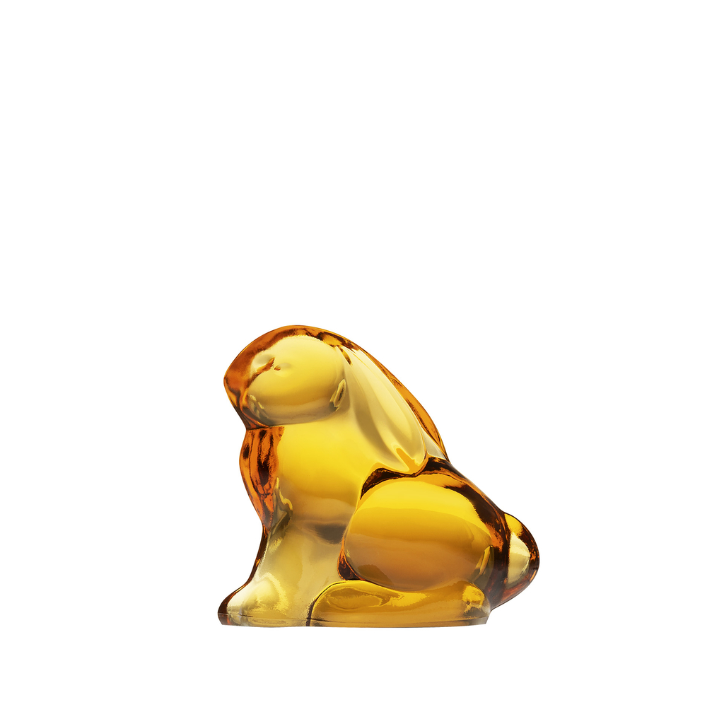 Decorative rabbit of Moser crystal glass