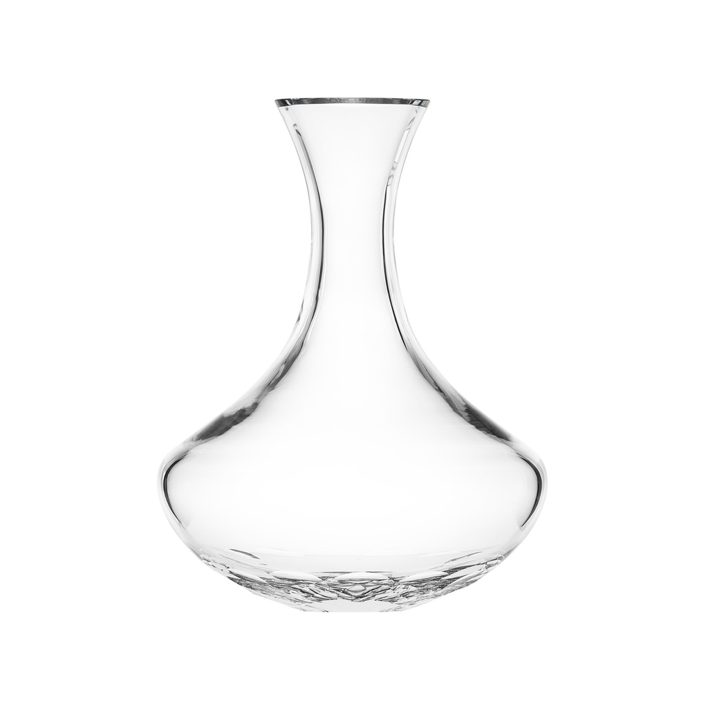 Clear Bohemian crystal wine decanter (1,500 ml) by Moser