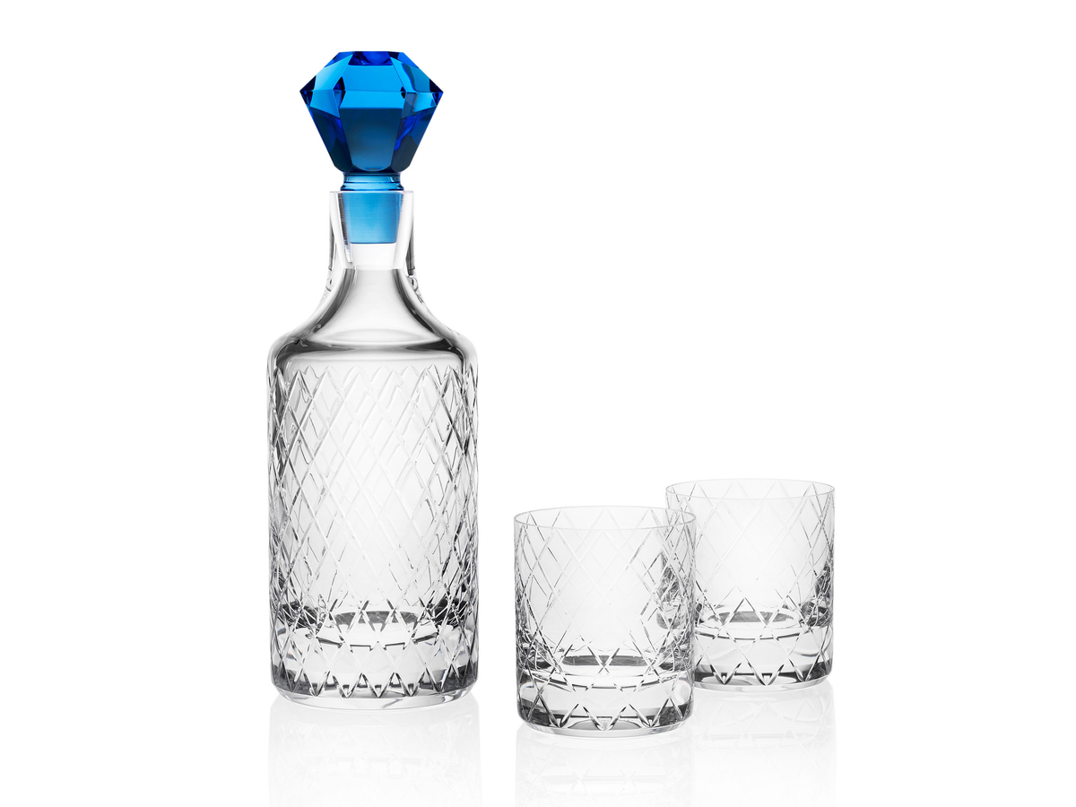 Bonbon, the set of 2 whisky glasses (370 ml) and a carafe (1000 ml)