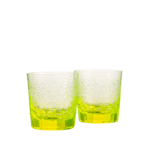 Maharani glasses, 370 ml, set of 2 pieces, uranium