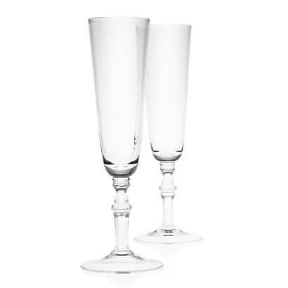 Bohemian crystal champagne flute glass (180 ml) by Moser