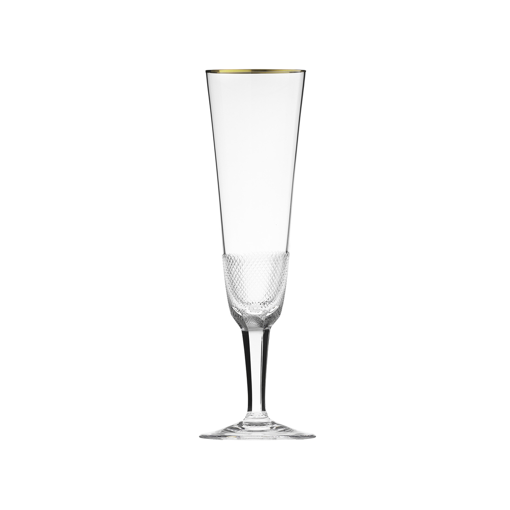 Bohemian crystal champagne flute glass (180 ml) by Moser