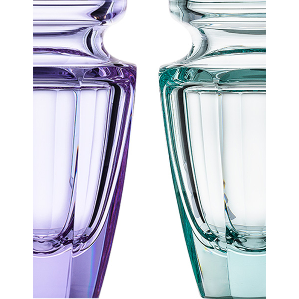 Purple Bohemian hand-cut crystal vase Eternity by Moser