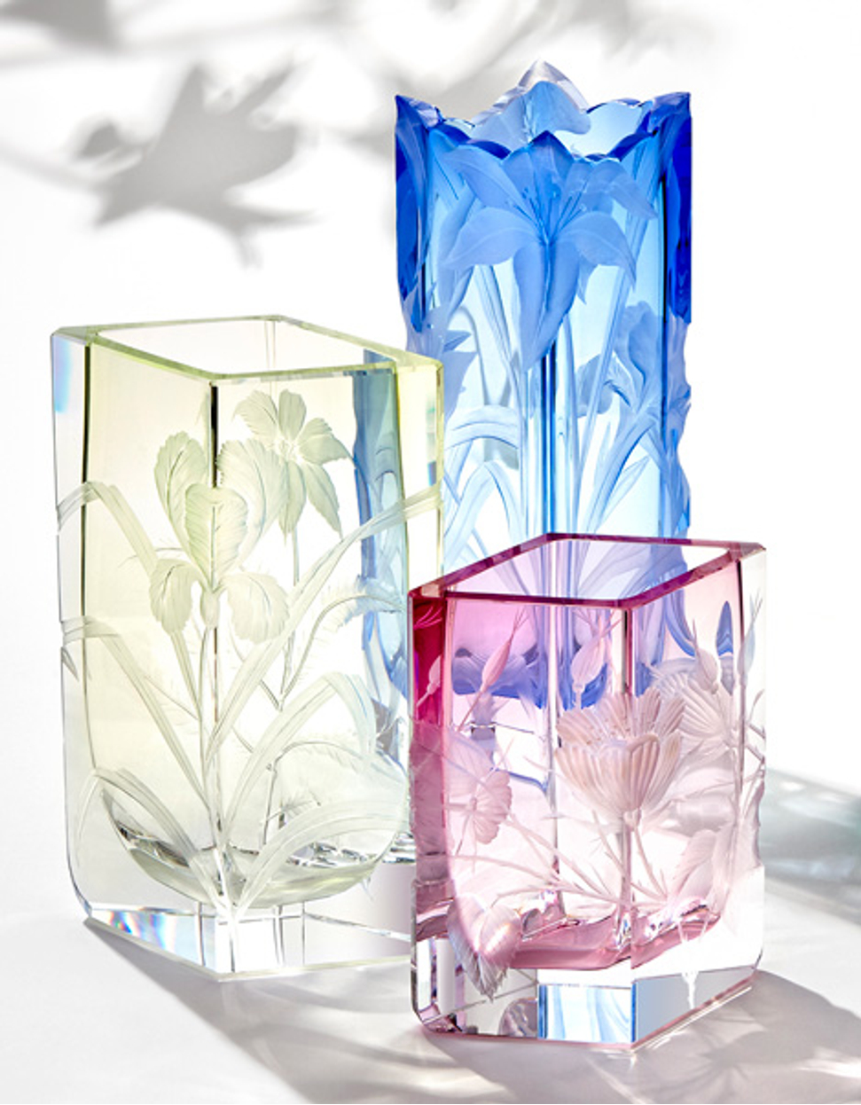 Hand Cut Crystal Vase Chrysis By Moser Moser