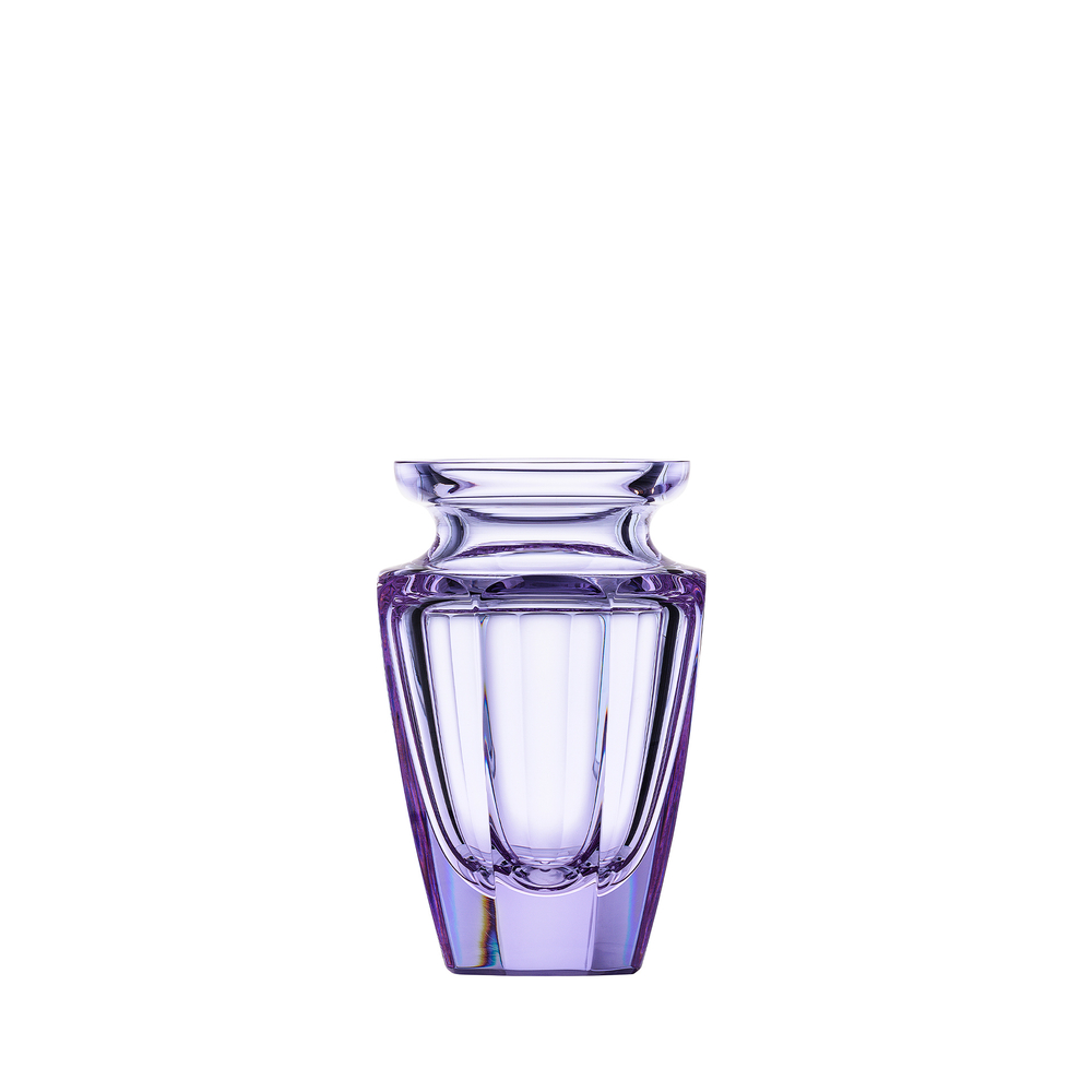 Purple Bohemian hand-cut crystal vase Eternity by Moser