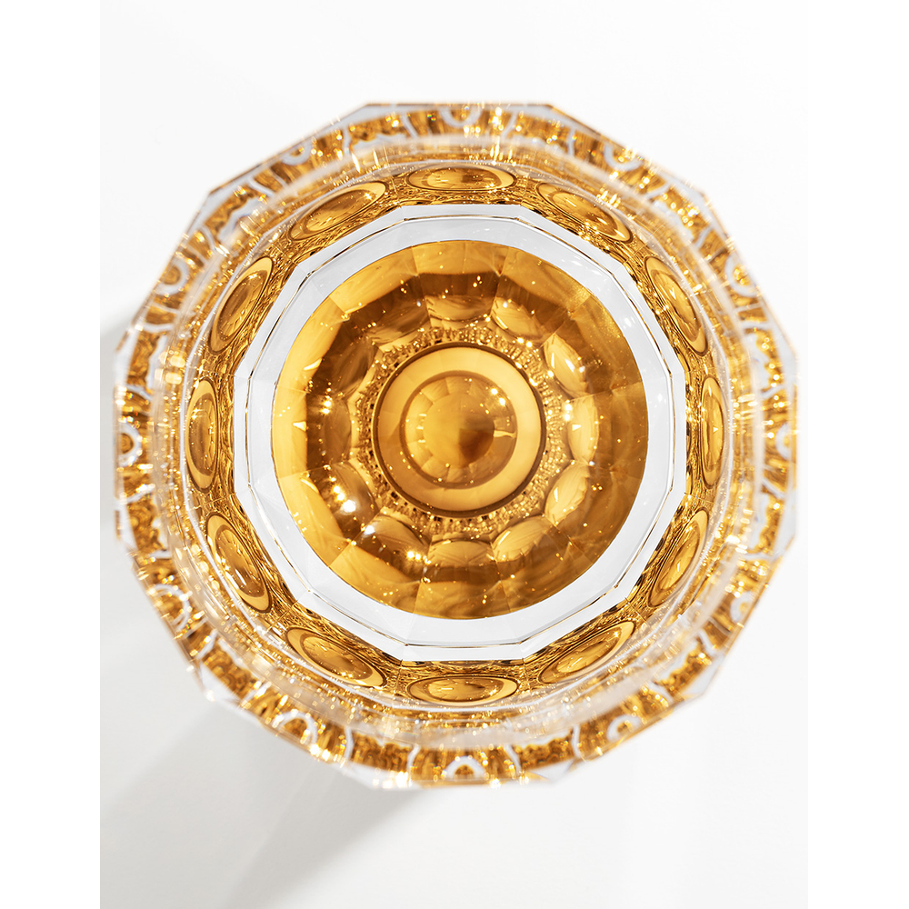 Bohemian cut crystal Old Fashioned whisky glass by Moser