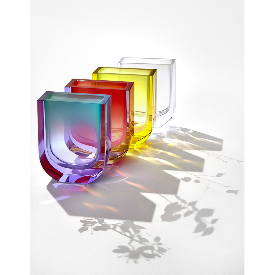 Bohemian crystal vases from the Four Seasons collection Moser Moser