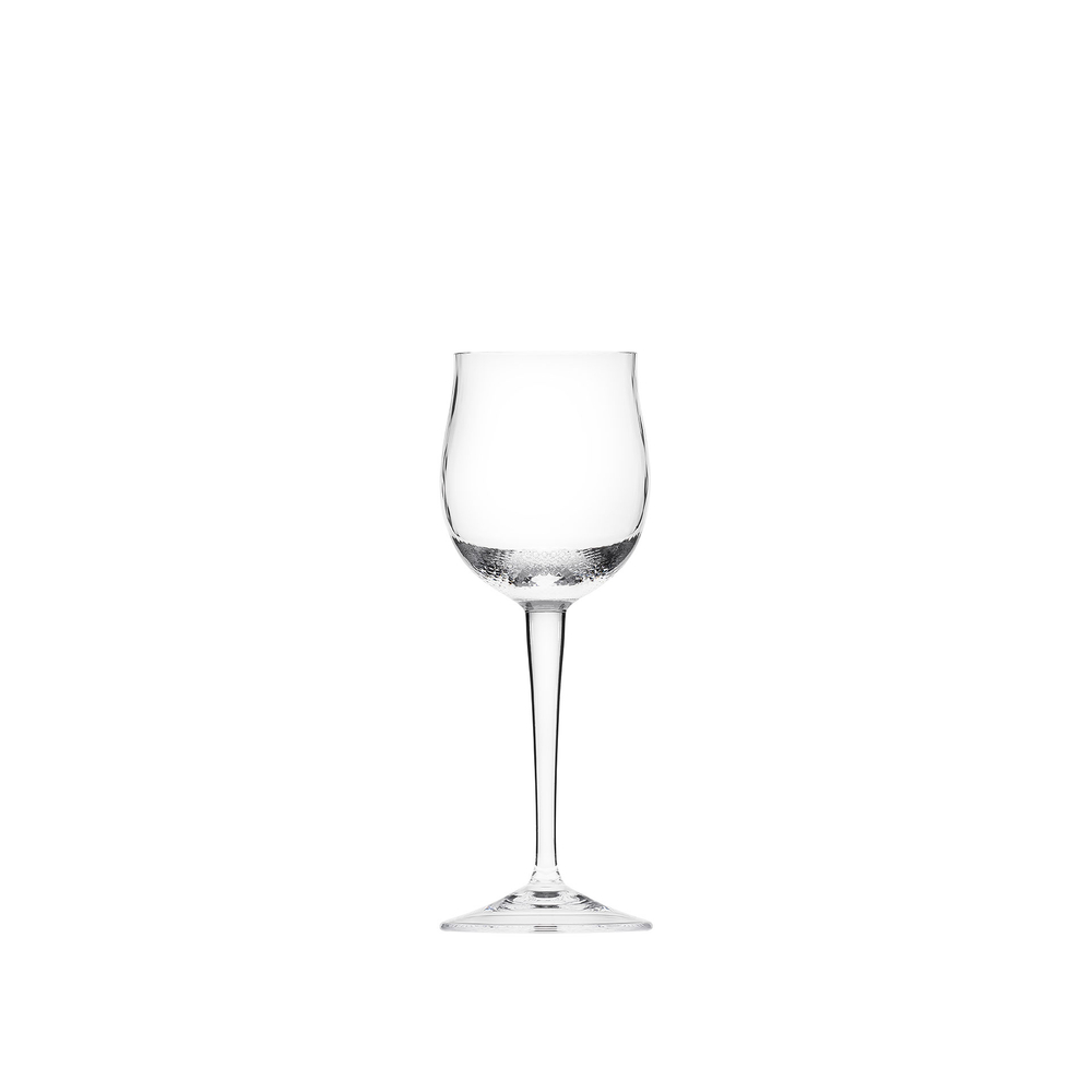 160 ml white wine glass of leadfree, cut Moser crystal