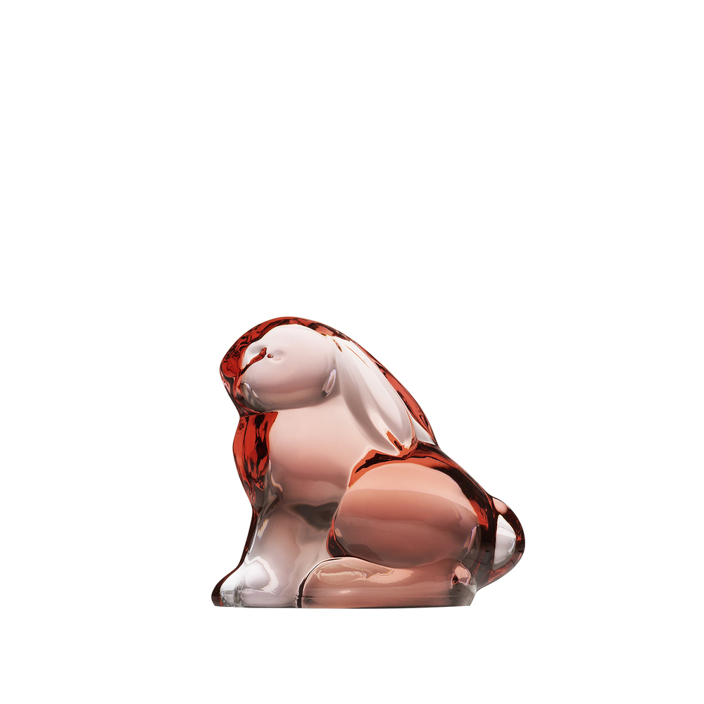 Decorative rabbit of Moser crystal glass