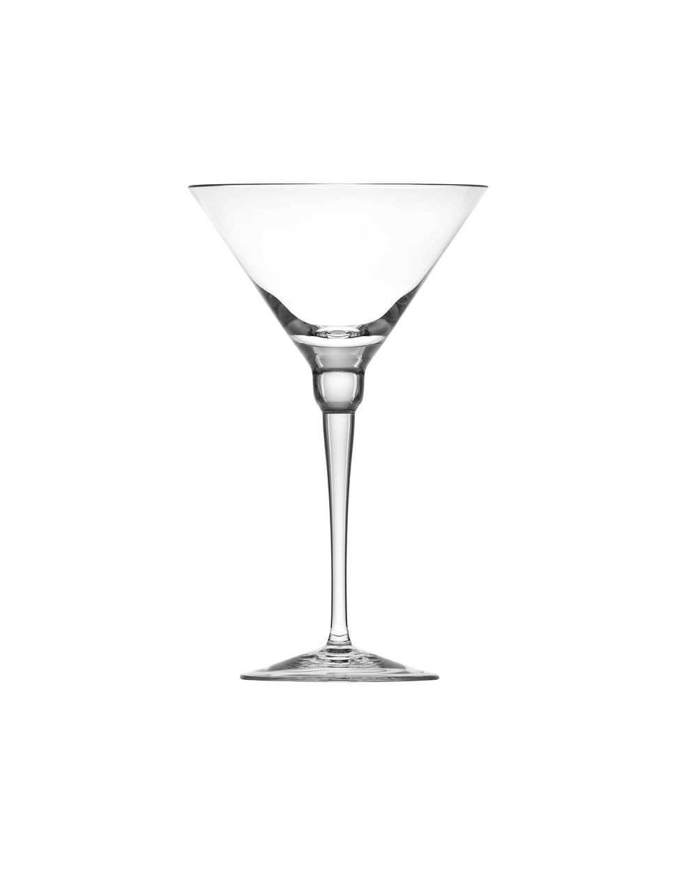 Moser Pebbles Stemless Martini Glass - Clear