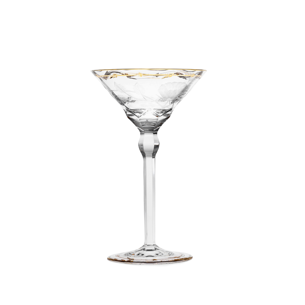 140 ml clear handblown Martini glass Paula collection Moser