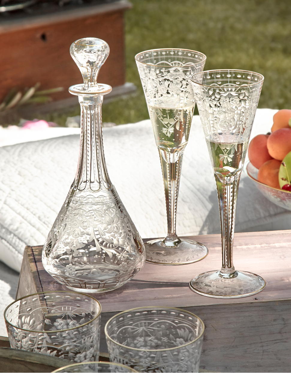 Crystal wine store decanter