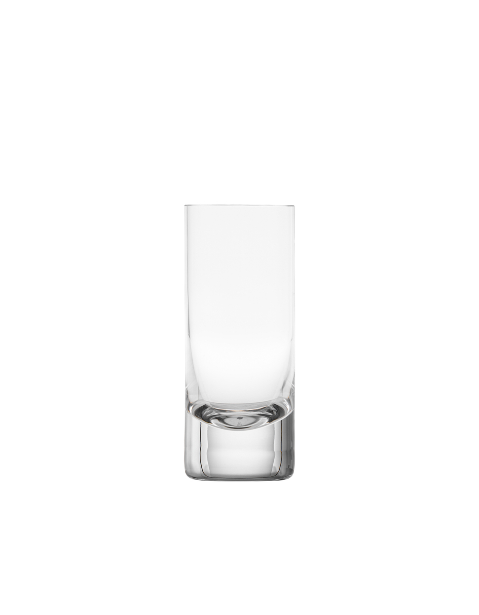 A clear vodka glass made of Bohemian crystal by Moser