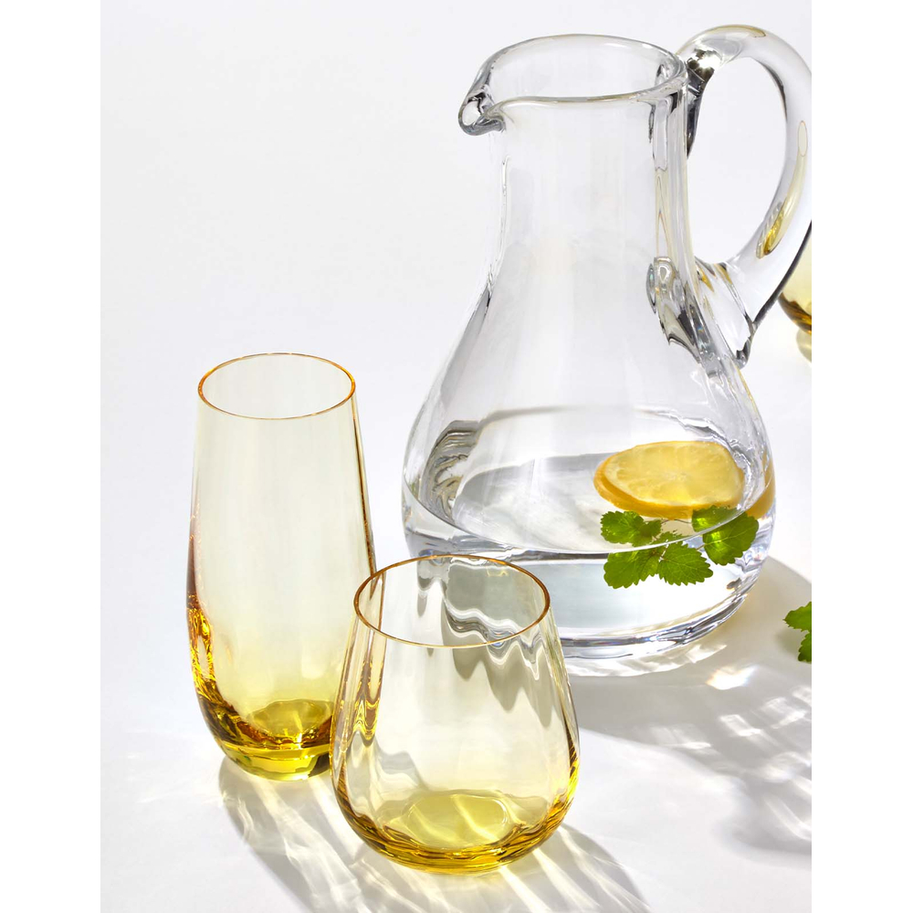 Turquoise Bohemian crystal highball glass (350 ml) by Moser