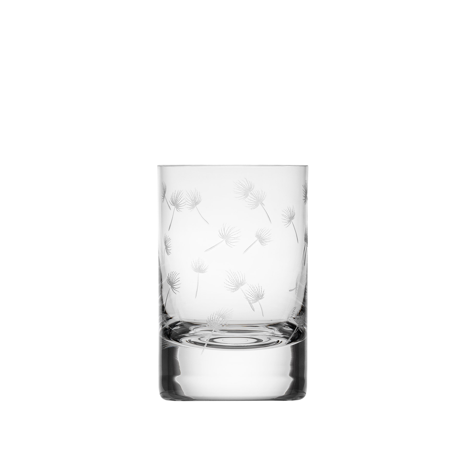 120 Ml Glass With A Dandelions Fluff Engraving From Bohemian Crystal By 120-ml-glass-with-a-dandelions-fluff-engraving-from-bohemian-crystal-by