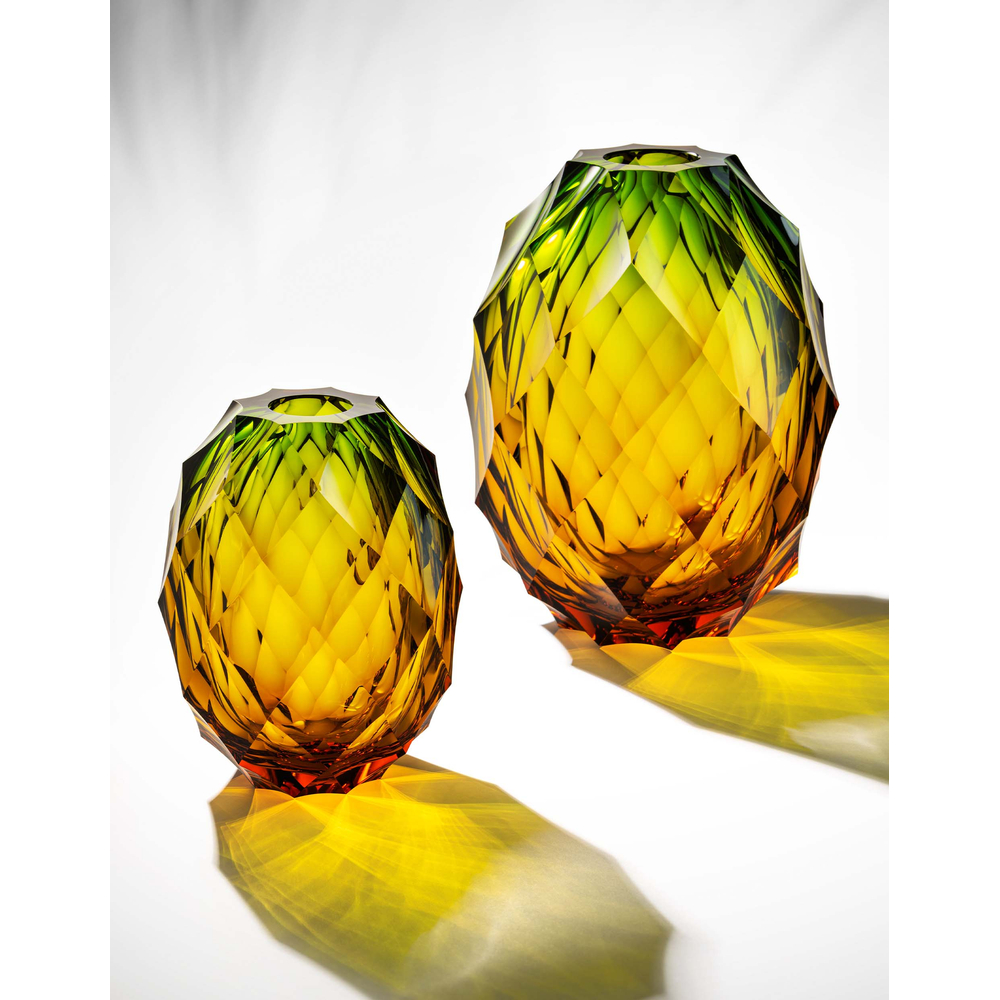 Luxury crystal Pineapple vase with perfect cut. Every piece is