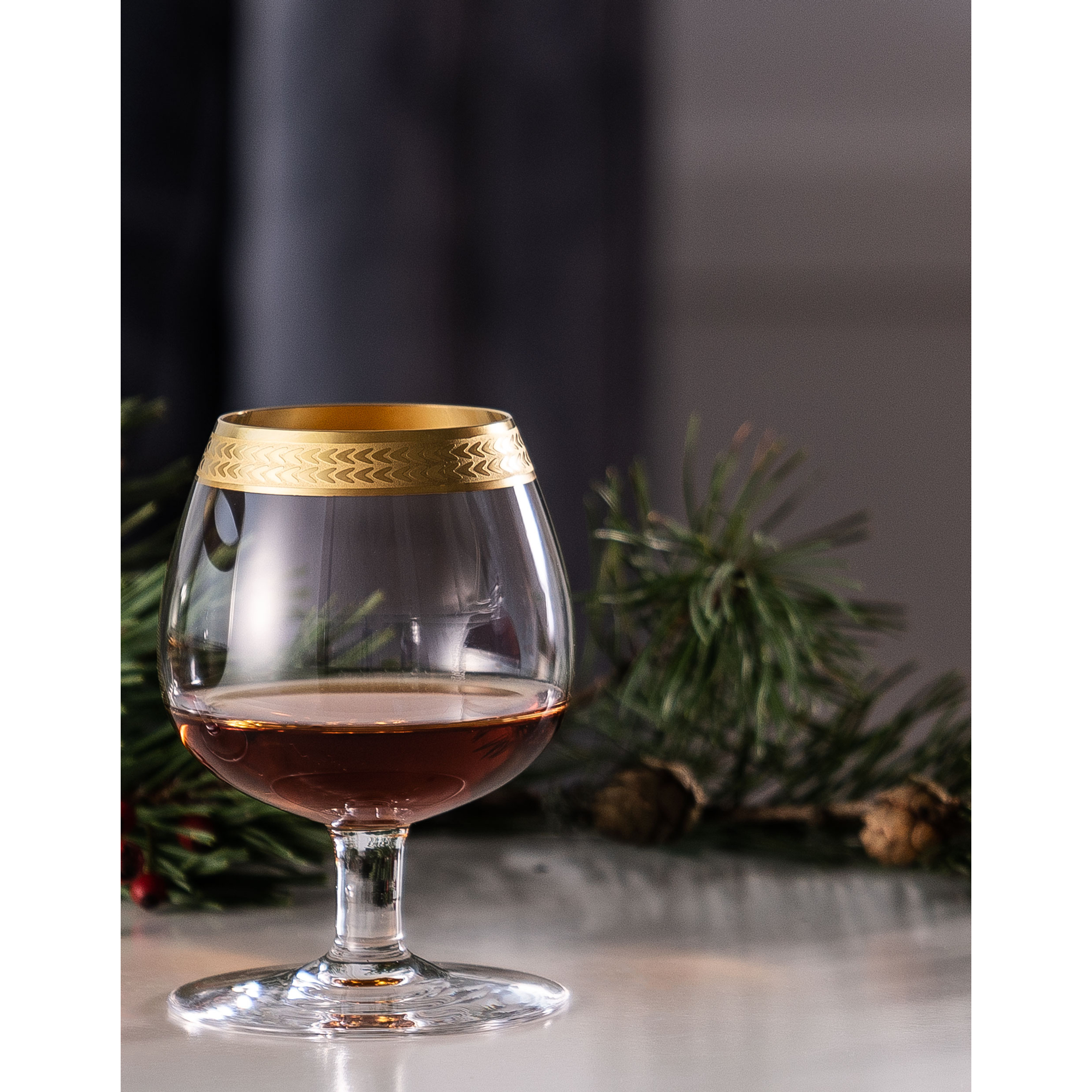 Moser with a gold décor from the Brandy & Cognac collection, 200 ml