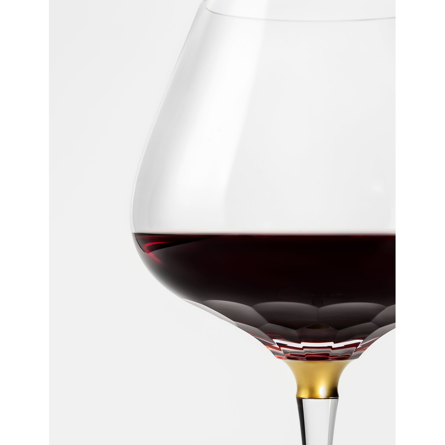 Handcut red wine glass, 800 ml, from the Jewel Collection