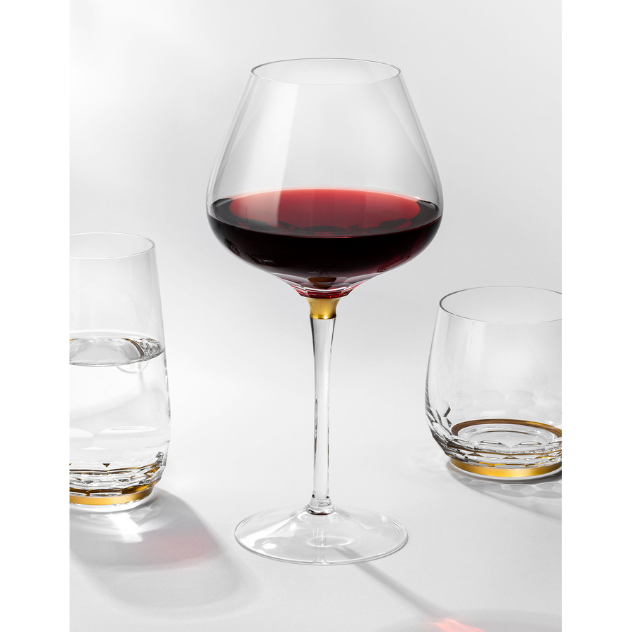 Handcut red wine glass, 800 ml, from the Jewel Collection