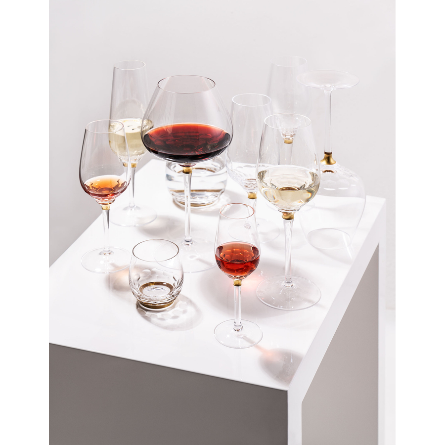 Cut white wine glass, 350 ml, from the Jewel Collection Moser