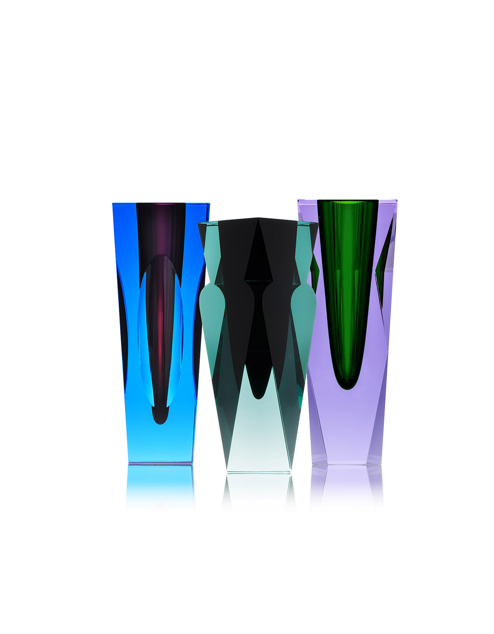 Moser Vases Of Hand Cut Crystal Cool Velvet Collection Moser moser-vases-of-hand-cut-crystal-cool-velvet-collection-moser