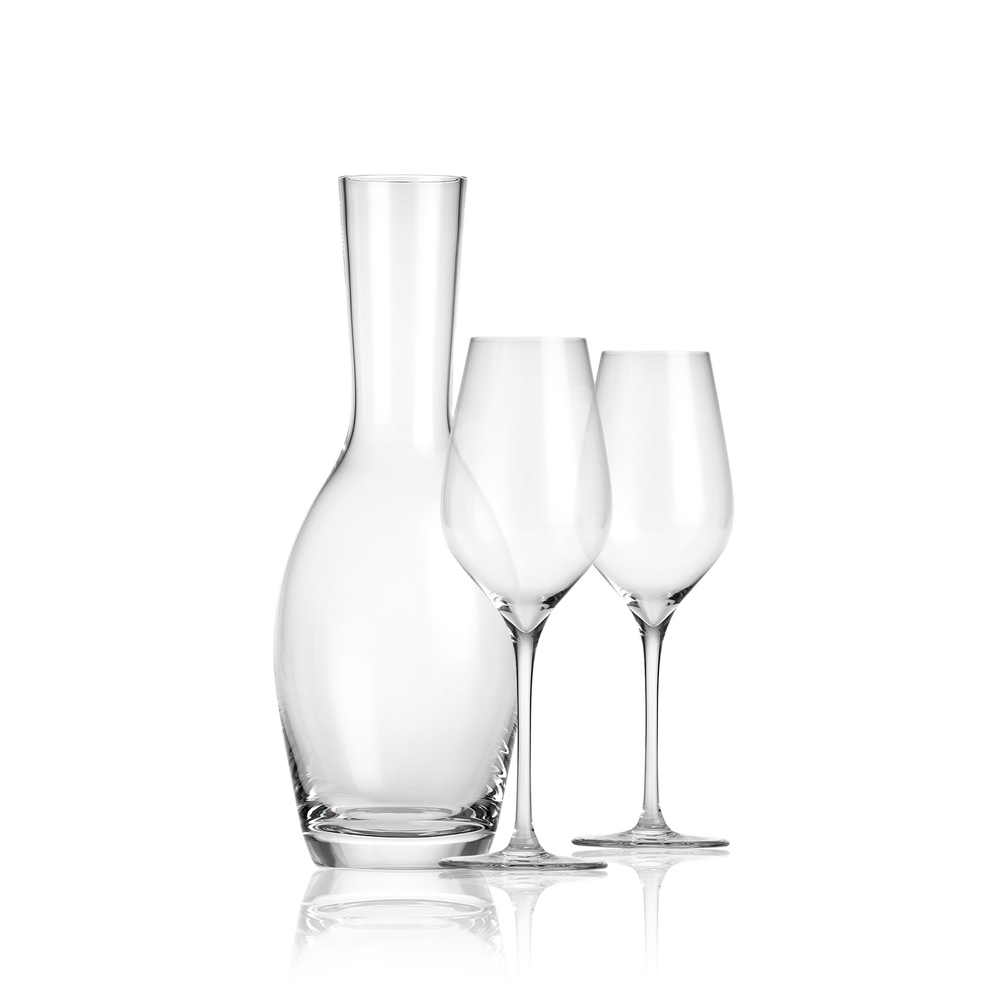 Gift set with a carafe and two 250 ml glasses, Oeno Moser