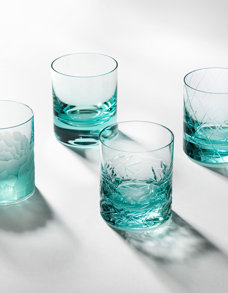 Whisky Set sklenice, 370 ml, mix brusů – sada 4 kusů - galerie #1