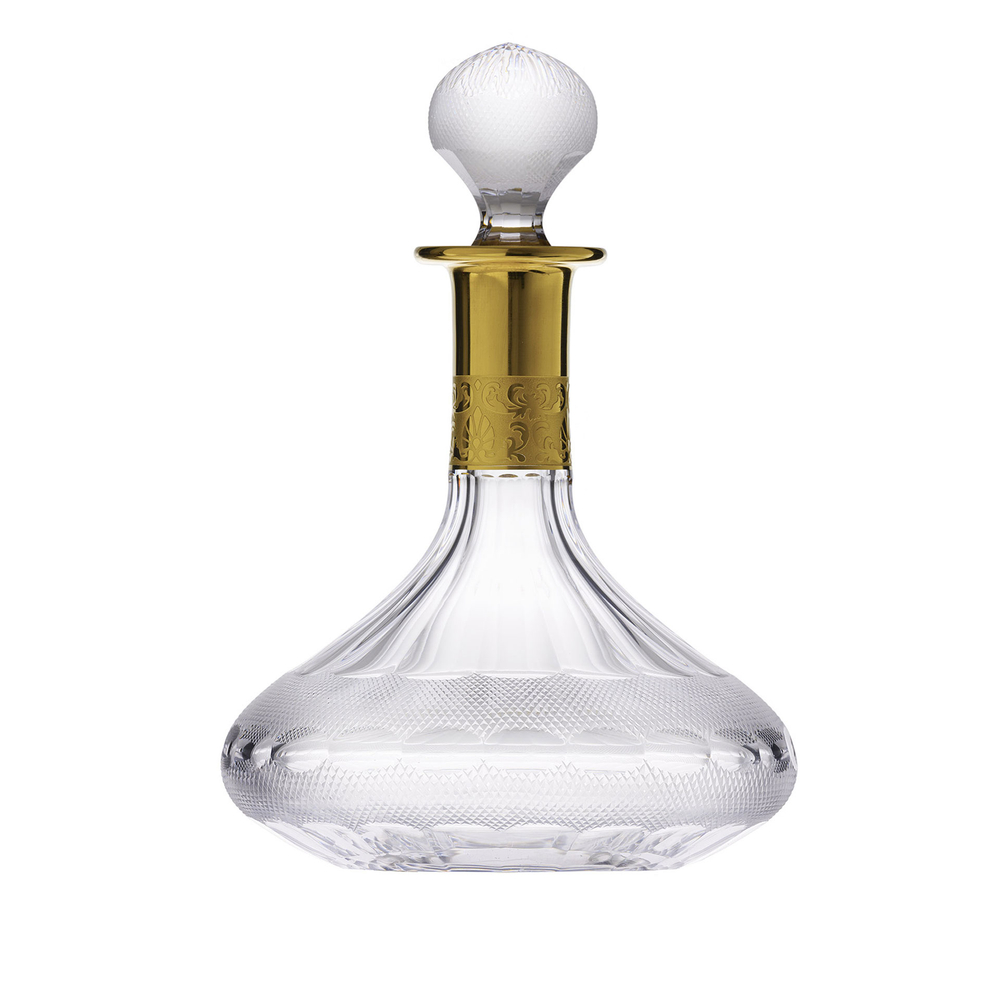 【在庫限り】 1,000 decanter ship crystal Bohemian ml Moser by ウイスキー