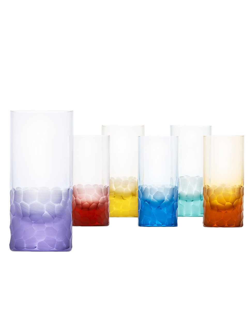 Whisky Set pebbles glass, 400 ml – set of 6 glasses