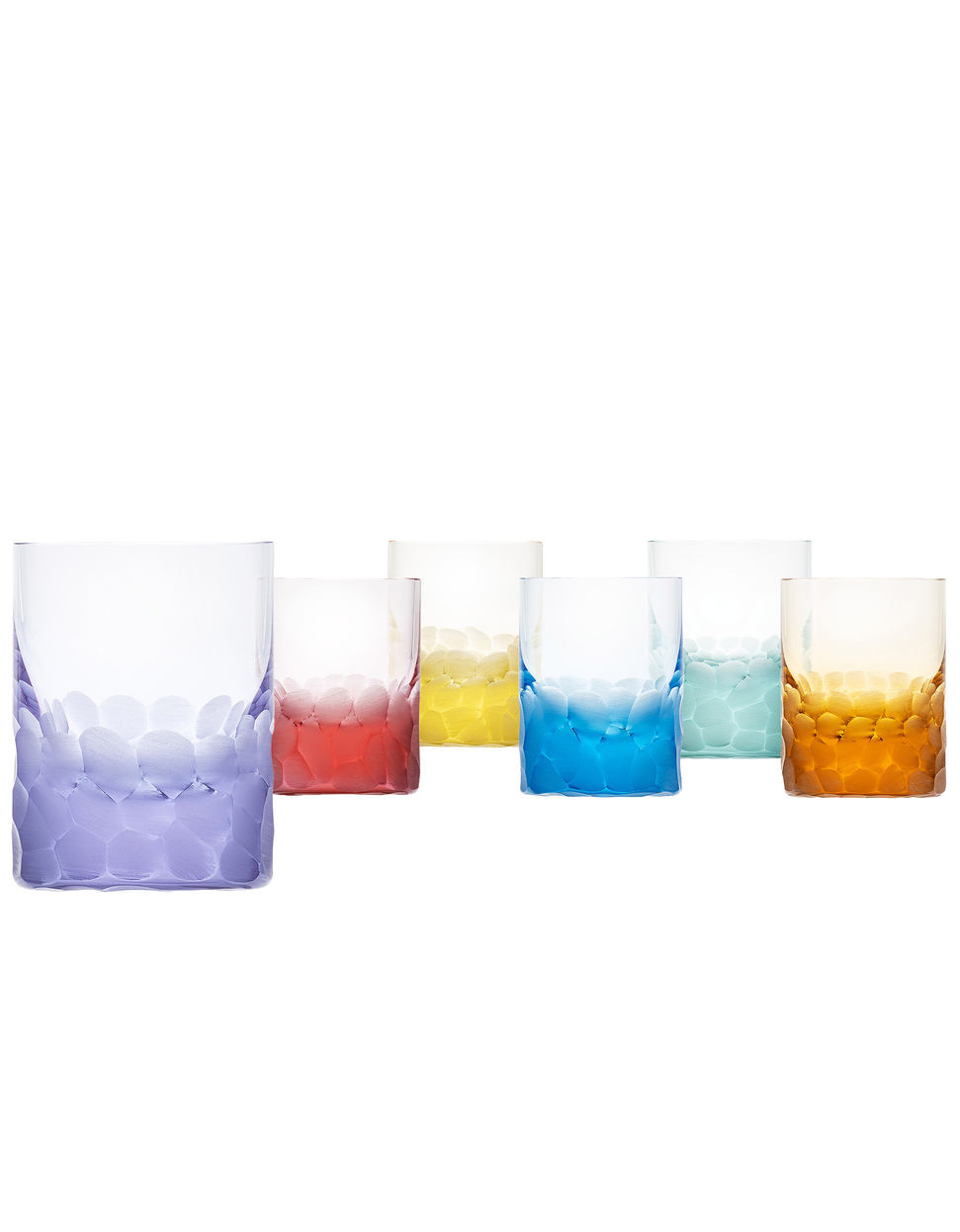 Whisky Set pebbles shot glass, 60 ml – set of 6 pieces