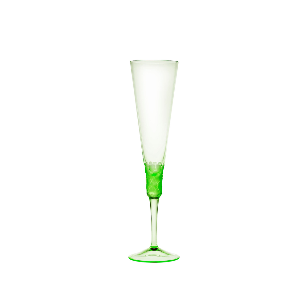 Champagne flute glass 170 ml from the Fluent collection | Hand-cut