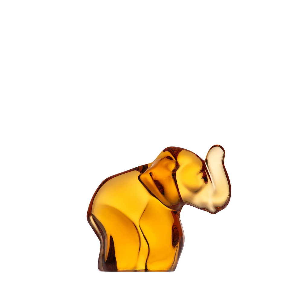 Hand made crystal elephant 5 cm. By Moser