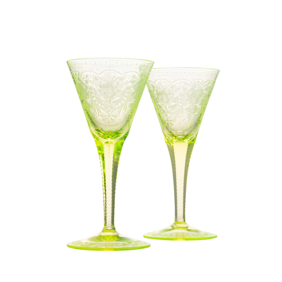 Maharani sklenky, 220 ml, sada 2 kusů, uran