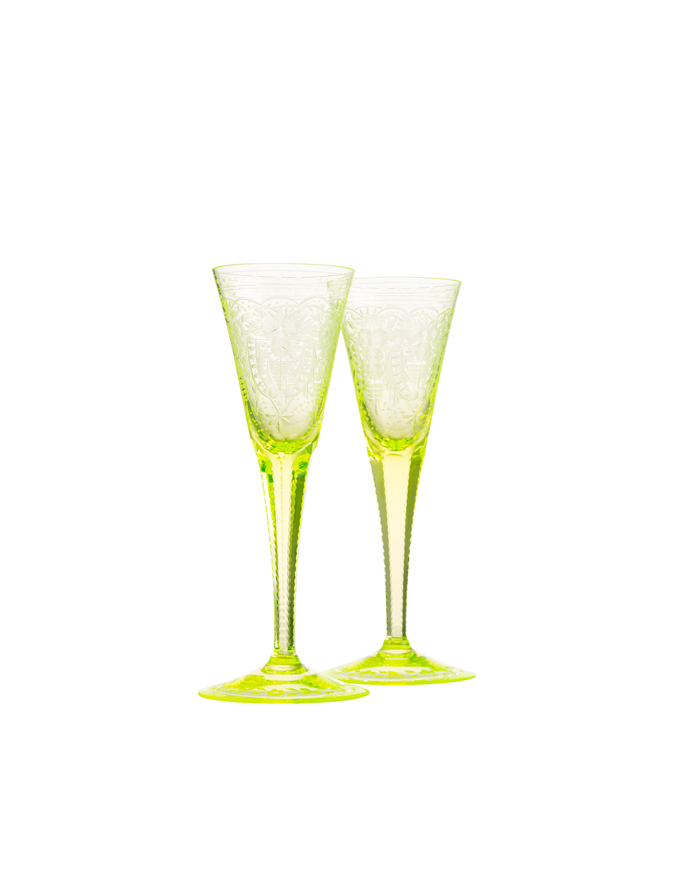 Maharani sklenky na šampaňské, 110 ml, sada 2 kusů, uran