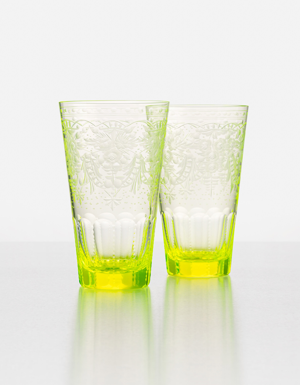 Maharani sklenice, 400 ml, sada 2 kusů, uran - galerie #1