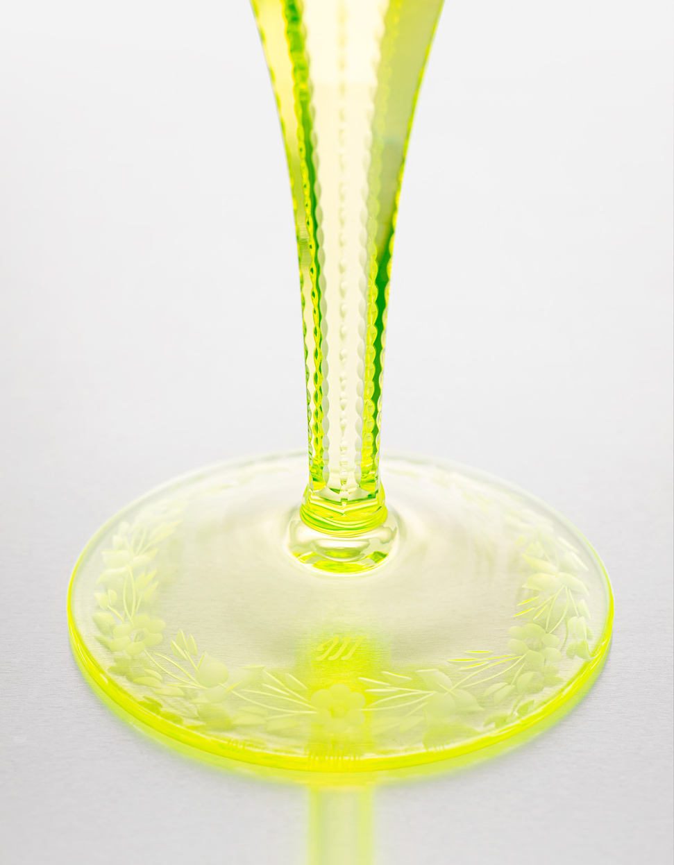 Maharani sklenky na šampaňské, 110 ml, sada 2 kusů, uran - galerie #3