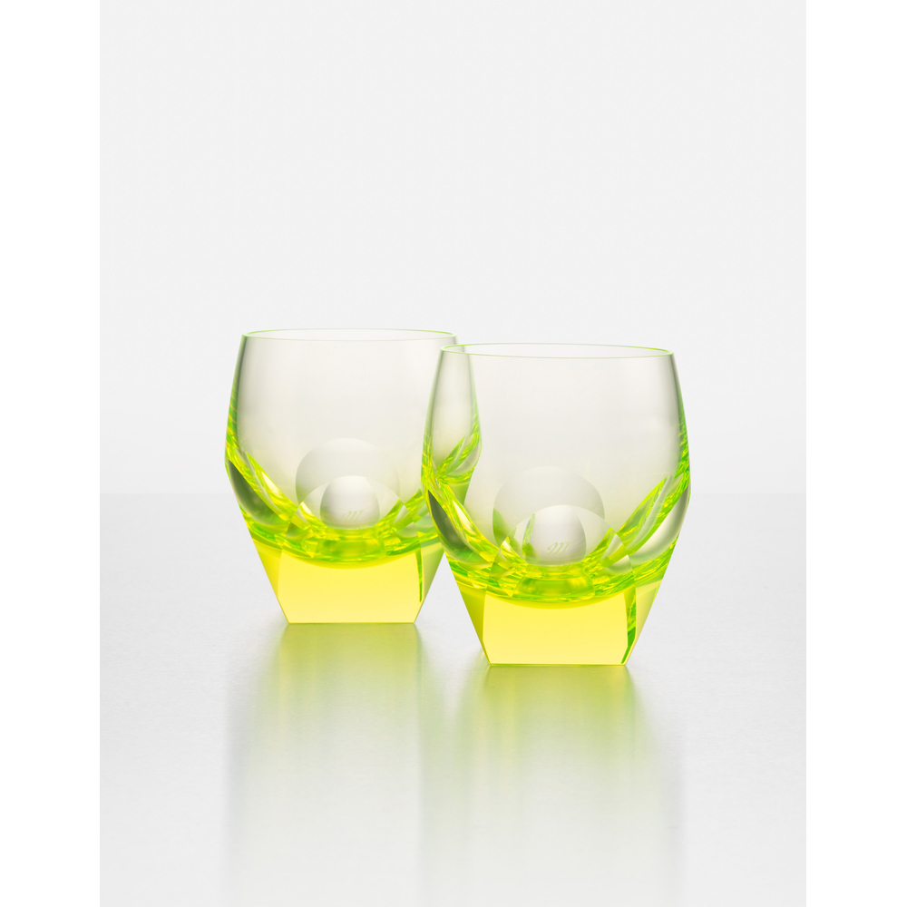 Bar tumblers, 220 ml, set of 2 pieces, uranium