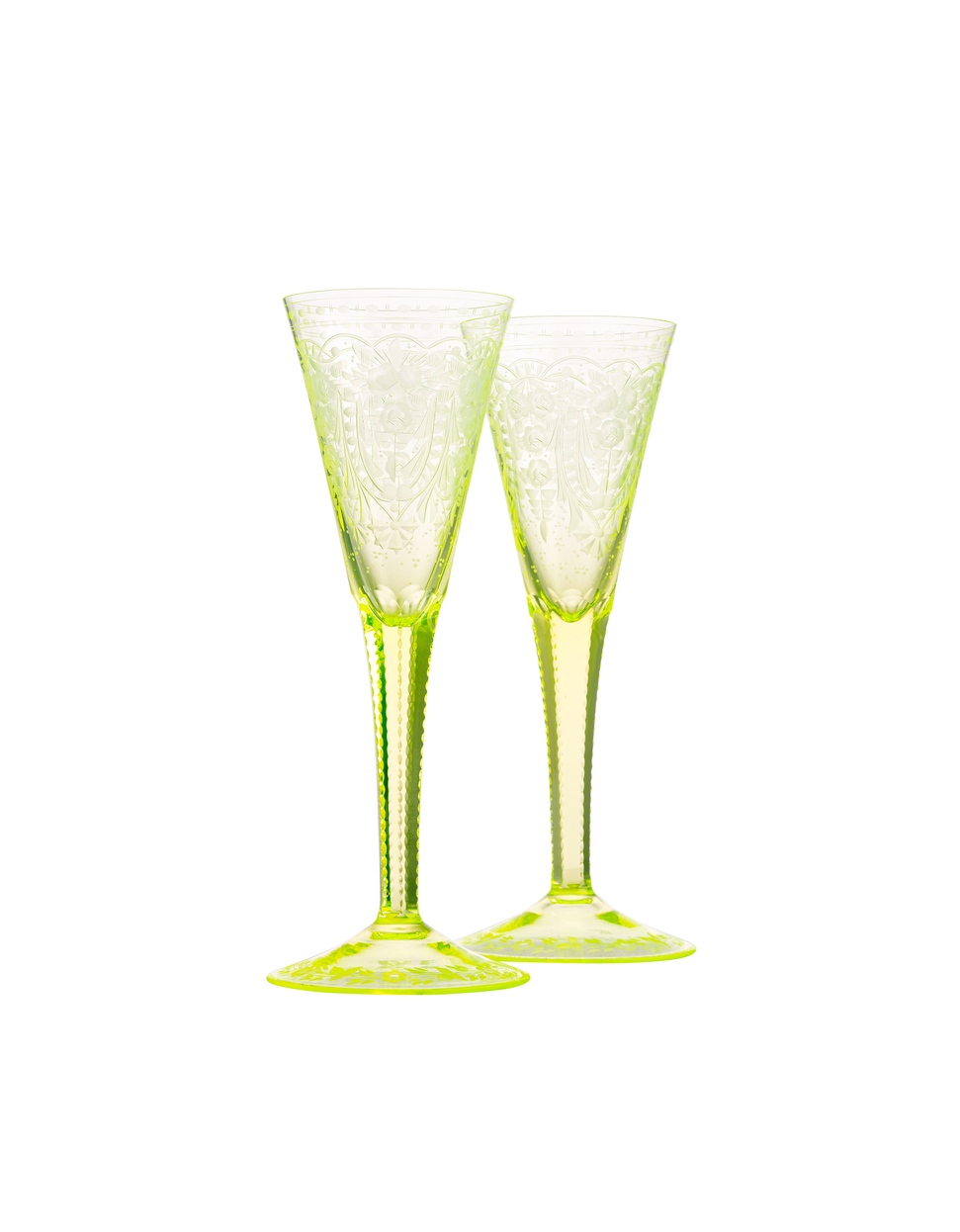Maharani sklenky na šampaňské, 160 ml, sada 2 kusů, uran