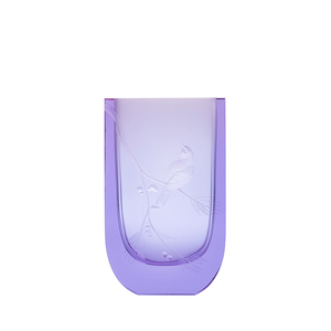 Four Seasons vase with a bird engraving, 19 cm