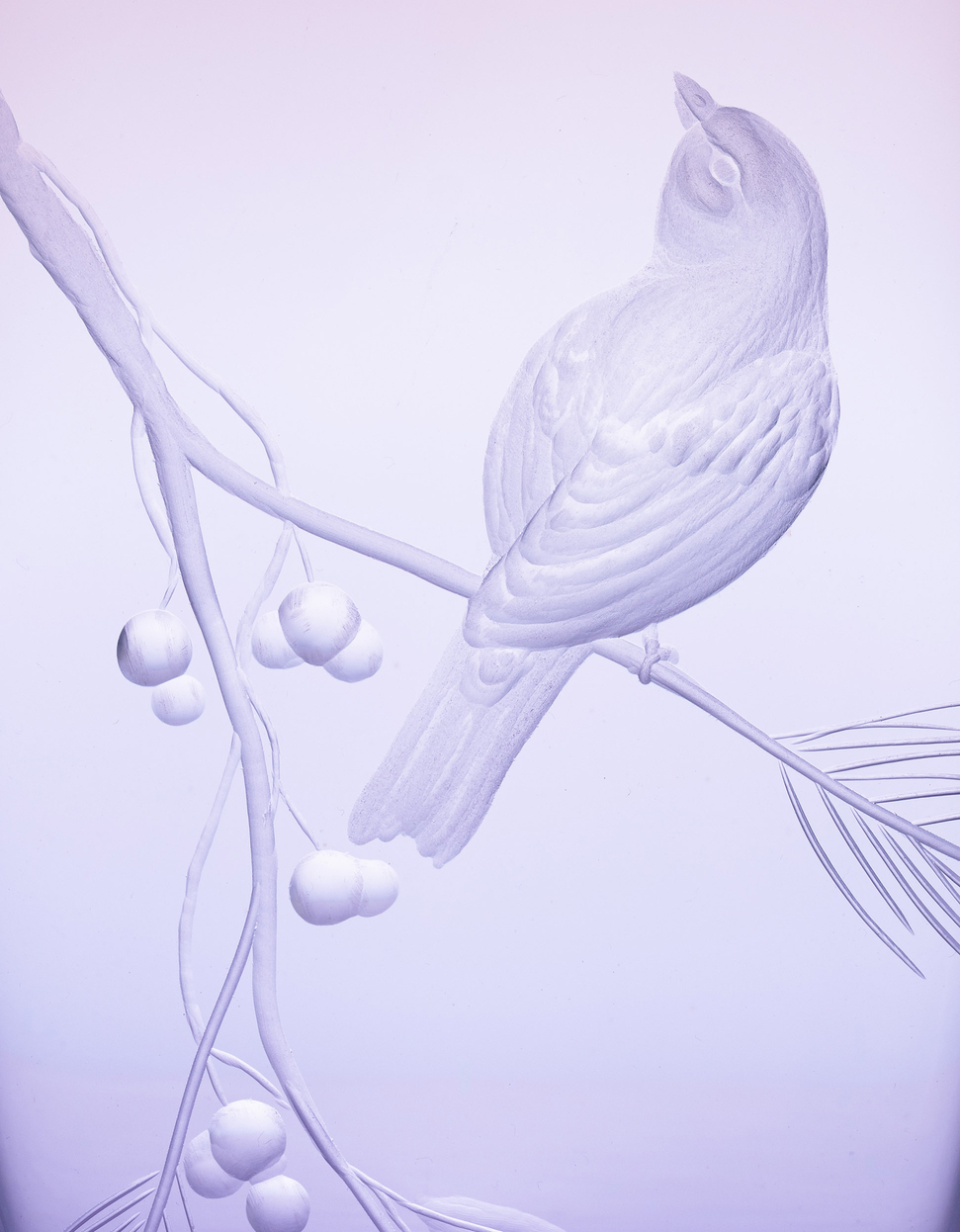 Four Seasons vase with a bird engraving, 19 cm - gallery #3