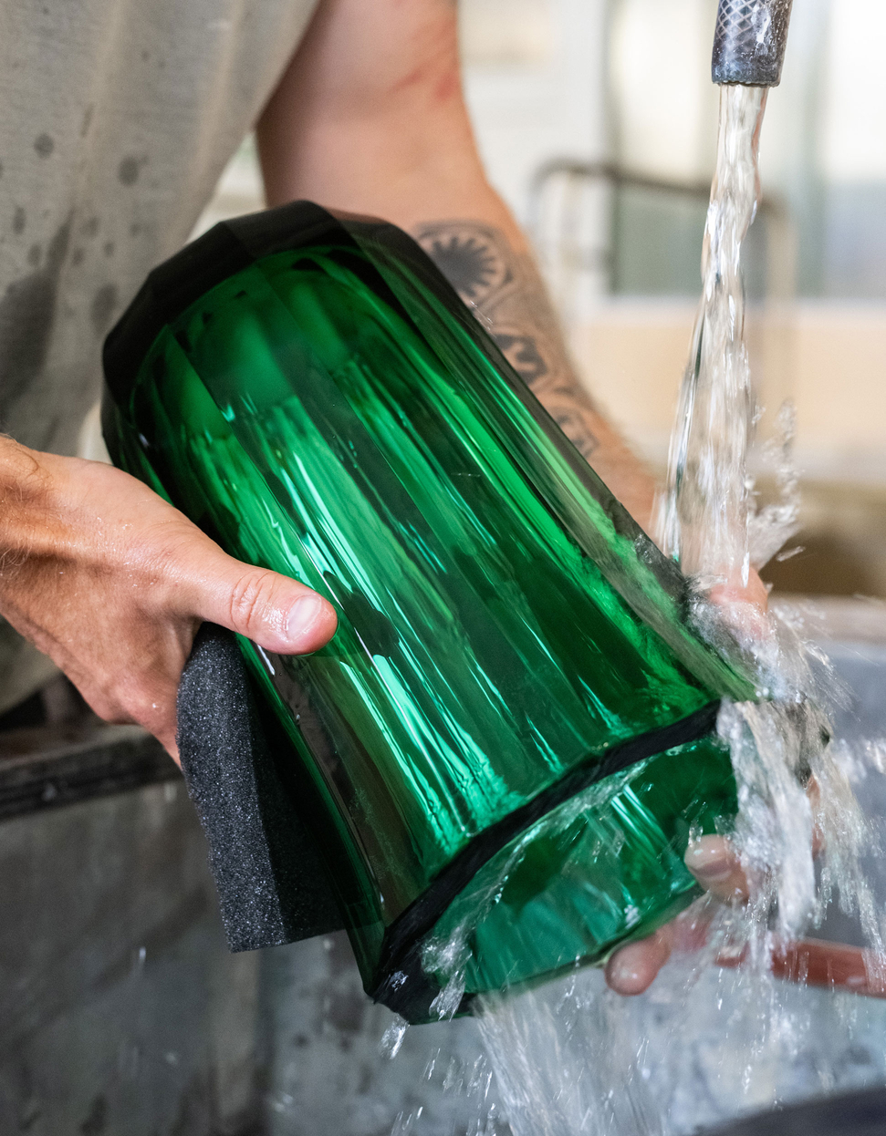 Mambo vase, 33.5 cm, nephrite green - gallery #3