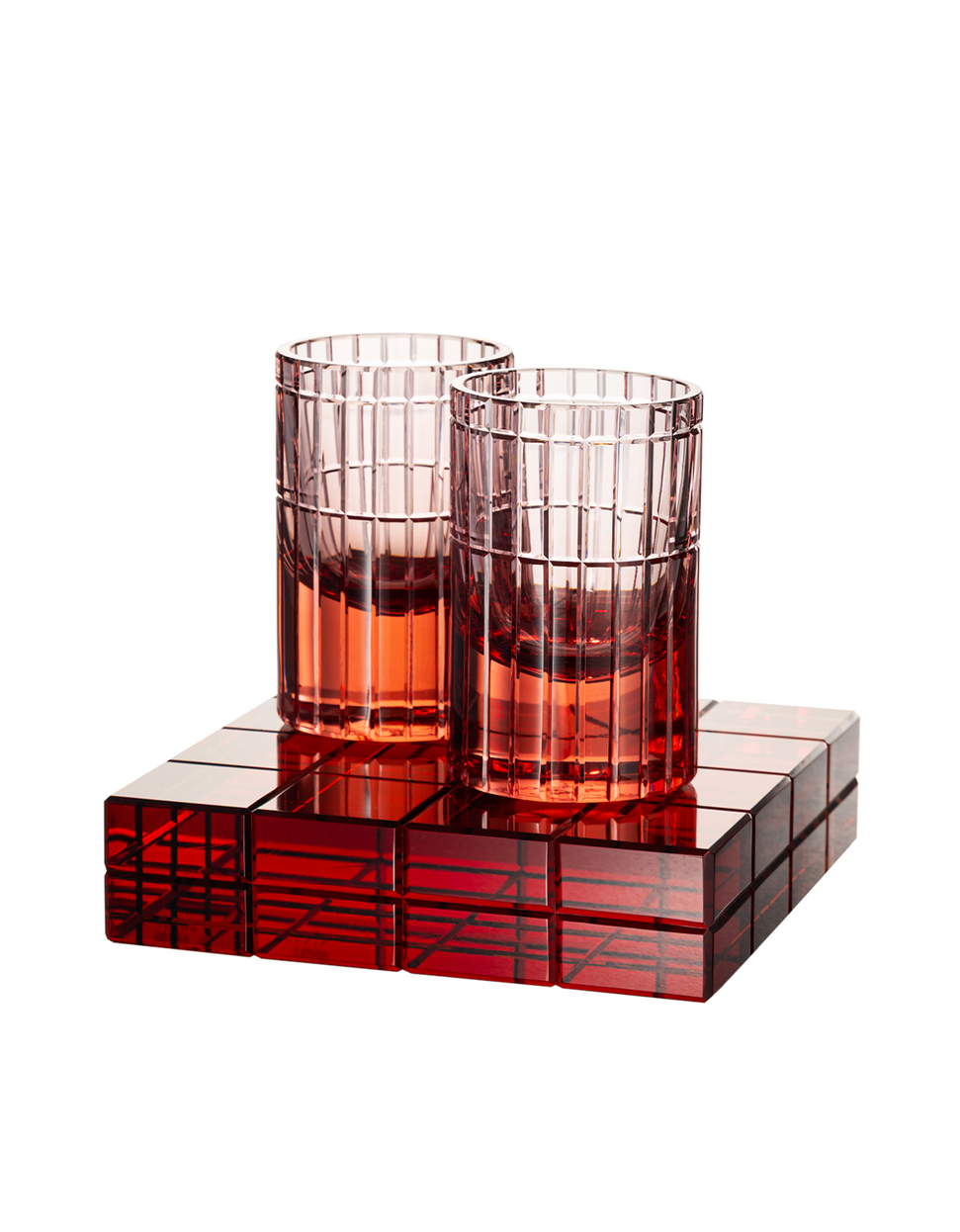 Axis set of 2 tumblers and saucer, 75 ml